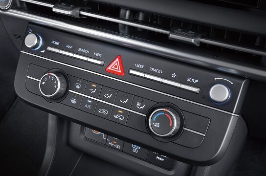 Manual air conditioning button