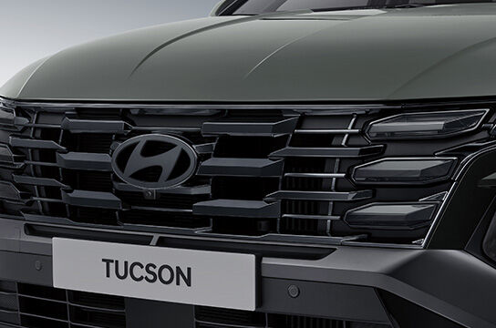 the new tucson Dark Tinted Chrome Radiator Grille 