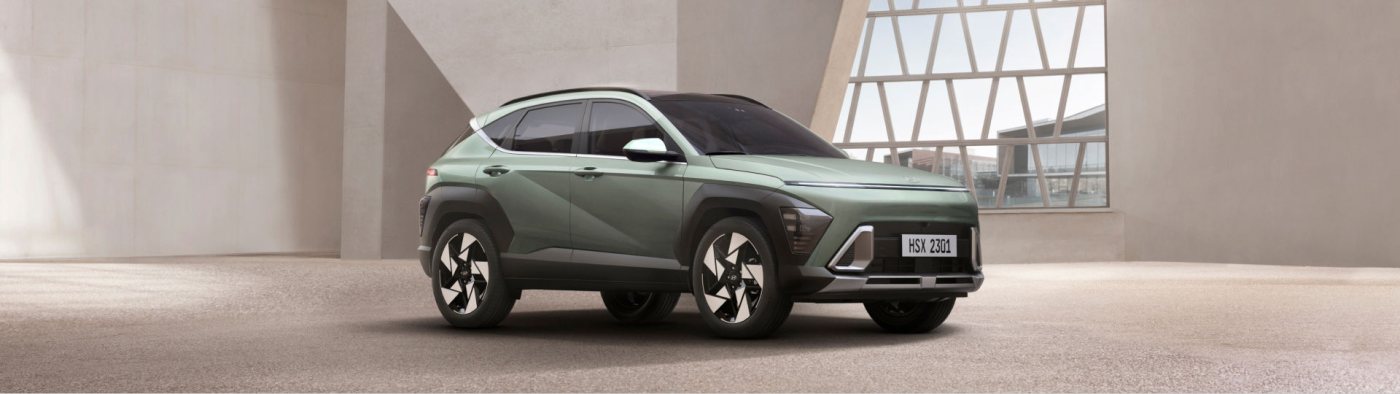 Closer view at the front part of Hyundai car with its logo and grille